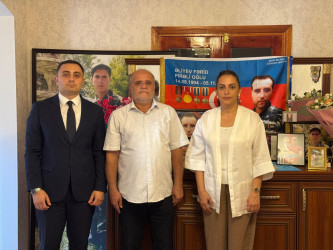 Vətən müharibəsi şəhidi Fərid Əliyevin ailə üzvləri ziyarət olundu