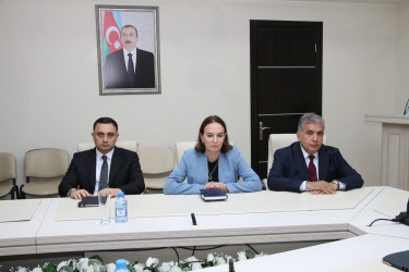 “Şəhərsalma və Memarlıq İli” çərçivəsində Səbail Rayon İcra Hakimiyyətində 18 Oktyabr – Müstəqilliyin Bərpası Gününə həsr olunmuş tədbir keçirilib