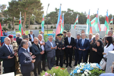 Azərbaycan Silahlı Qüvvələrinin mayoru İlkin Əhədzadənin şəhid olmasının ildönümü ilə əlaqədar II Fəxri Xiyabandakı məzarı ziyarət olundu