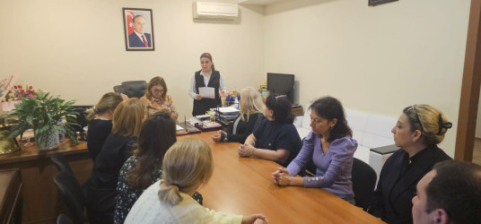 Səbail rayonunda “Gender əsaslı zorakılığa qarşı 16 günlük fəallıq” kampaniyası çərçivəsində maarifləndirmə işləri aparılır