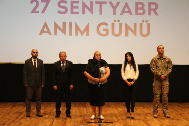 27 Sentyabr–Anım Gününə həsr olunmuş tədbir keçirildi