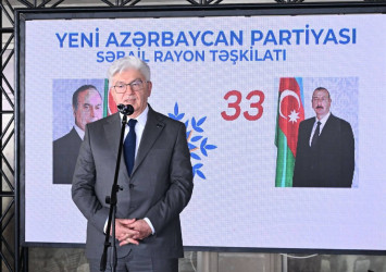 Yeni Azərbaycan Partiyası Səbail rayon təşkilatının yaradılmasının 33-cü ildönümünə həsr olunmuş tədbir