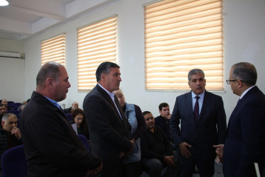 Rayon İcra Hakimiyyətinin başçısı 20-ci sahə yaşayış massivində sakinlərlə səyyar qəbul keçirmişdir