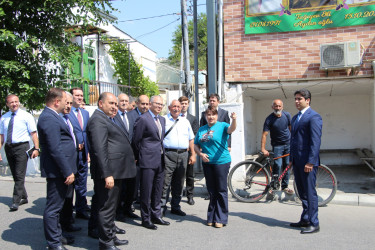 Rayon İcra Hakimiyyətinin başçısı 20-ci sahə yaşayış massivində sakinlərin müraciətlərini dinləmiş və əraziyə baxış keçirmişdir