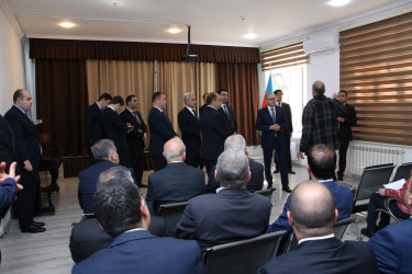 Rayon İcra Hakimiyyətinin başçısı sakinlərlə səyyar görüş keçirmişdir