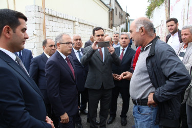 Rayon İcra Hakimiyyətinin başçısı 20-ci sahə yaşayış massivində sakinlərlə səyyar qəbul keçirmişdir