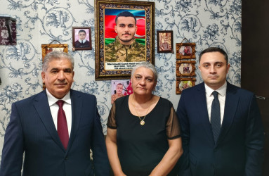 Səbaildə Vətən müharibəsi şəhidlərinin ailə üzvləri Qurban bayramı münasibətilə ziyarət olundu