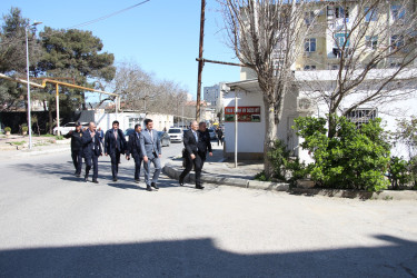 Rayon İcra Hakimiyyətinin başçısı Badamdar qəsəbəsində əraziyə baxış keçirmişdir