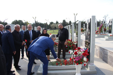 27 sentyabr - Anım Gününün ildönümü ilə əlaqədar Hərbi Memorial Məzarlıq ziyarət olundu