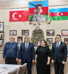 Səbail rayonunda Novruz bayramı münasibətilə şəhidlərin ailə üzvləri ziyarət olundu