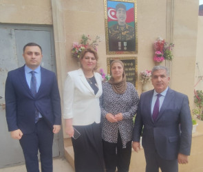 Səbail rayonunda Vətən müharibəsi şəhidlərinin ailə üzvləri Qurban bayramı münasibətilə ziyarət olundu