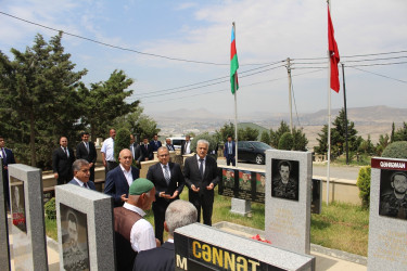 Səbail rayonunda 26 iyun - Silahlı Qüvvələr Günü və Qurban bayramı ərəfəsində Vətən müharibəsi şəhidlərinin məzarları ziyarət olundu