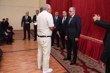 Rayon İcra Hakimiyyətinin başçısı Badamdar qəsəbəsində sakinlərlə səyyar görüş keçirmişdir