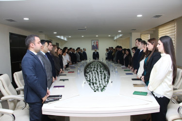 Yeni Azərbaycan Partiyası Səbail rayon təşkilatının yaranmasının 33 illiyi münasibətilə tədbir keçirilib