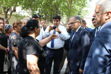 Rayon İcra Hakimiyyətinin başçısı 20-ci sahə yaşayış massivində sakinlərlə səyyar qəbul keçirmişdir