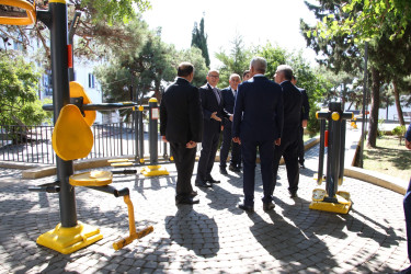 Rayon İcra Hakimiyyətinin başçısı “Mənzərə” parkına baxış keçirib