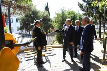Rayon İcra Hakimiyyətinin başçısı “Mənzərə” parkına baxış keçirib