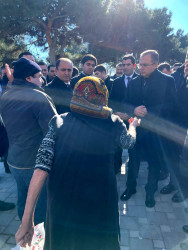 Rayon İcra Hakimiyyətinin başçısı tərəfindən 20-ci sahə yaşayış massivində yerləşən “Fəhlə əlləri” parkında sakinlərlə görüş keçirilmişdir