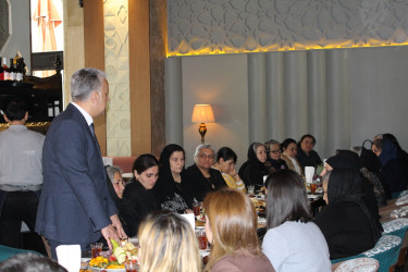 Səbail rayonunda şəhid anaları ilə “8 Mart – Beynəlxalq Qadınlar Günü” münasibətilə görüş keçirilmişdir