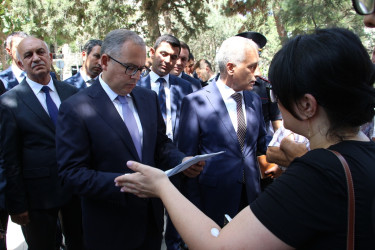 Rayon İcra Hakimiyyətinin başçısı sakinlərlə səyyar görüş keçirmişdir