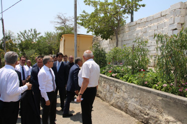 Rayon İcra Hakimiyyətinin başçısı 20-ci sahə yaşayış massivində sakinlərin müraciətlərini dinləmiş və əraziyə baxış keçirmişdir