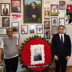 Səbaildə Vətən müharibəsi şəhidlərinin ailə üzvləri Qurban bayramı münasibətilə ziyarət olundu