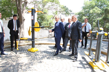 Rayon İcra Hakimiyyətinin başçısı tərəfindən “Mənzərə” parkına baxış keçirilib