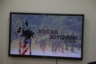 Xocalı Soyqırımının 34-cü ildönümü ilə əlaqədar Səbail Rayon İcra Hakimiyyətində tədbir keçirilmişdir