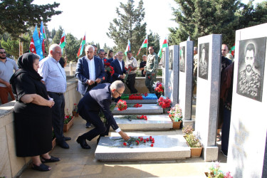 Səbail rayonunda Anım Günü ilə əlaqədar şəhidlərin məzarları ziyarət olundu