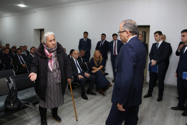 Rayon İcra Hakimiyyətinin başçısı sakinlərlə səyyar görüş keçirmişdir