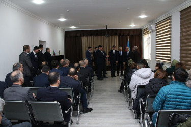 Rayon İcra Hakimiyyətinin başçısı sakinlərlə səyyar görüş keçirmişdir