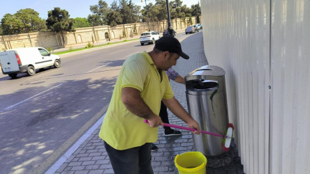 Səbail rayonunda növbəti iməcilik keçirildi