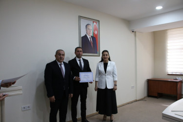 Səbail Rayon İcra Hakimiyyətində “Mülkiyyət hüququnun qorunması və Avropa Konvensiyası” mövzusunda təlim keçirilmişdir