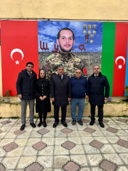 Şəhidlərin ailə üzvləri 31 dekabr - Dünya Azərbaycanlılarının Həmrəylik Günü və Yeni il münasibətilə ziyarət olunub