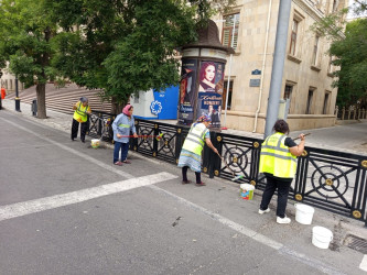 Səbail rayon ərazisində növbəti iməcilik işləri həyata keçirilmişdir