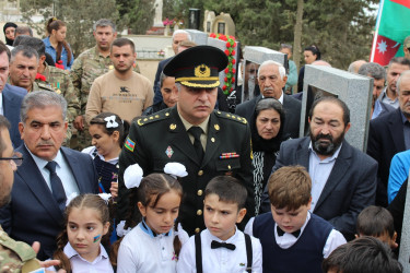 Əli Tağıyevin Vətən müharibəsində şəhid olmasının ildönümü münasibətilə məzarı ziyarət olundu