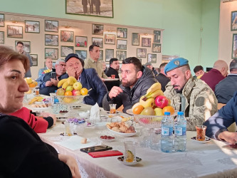 Bibiheybət məscid-ziyarətgah kompleksində şəhid ailələri, qazilər və veteranlarla görüş keçirilmişdir