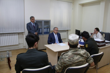 Rayon İcra Hakimiyyətinin başçısı Vətən müharibəsi iştirakçıları ilə görüş keçirib
