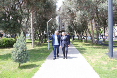 Rayon İcra Hakimiyyətinin başçısı tərəfindən “Səbail” parkına baxış keçirilib