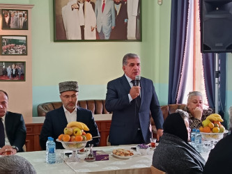 Bibiheybət məscid-ziyarətgah kompleksində şəhid ailələri, qazilər və veteranlarla görüş keçirilmişdir