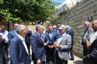 Rayon İcra Hakimiyyətinin başçısı 20-ci sahə yaşayış massivində sakinlərlə görüş keçirib