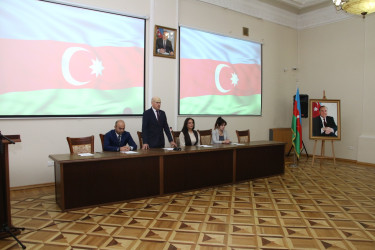 Səbail rayonunda Zəfər Gününün beş illiyinə hərs olunmuş “Tarixdə Qalacaq Qələbə” mövzusunda Elmi-praktik konfrans keçirilib