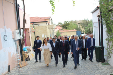 Bibiheybət qəsəbəsi, Namiq Quliyev küçəsində aparılan abadlıq və yenidənqurma işləri sürətlə davam edir