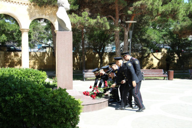 Səbail rayonunda 2 İyul - Azərbaycan Polisi Günü ilə əlaqədar Ümummilli Lider Heydər Əliyevin xatirəsi anılıb