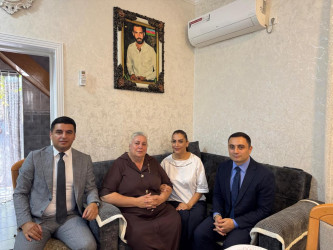 Vətən müharibəsi şəhidi Murad Qurbanovun ailə üzvləri ziyarət olundu