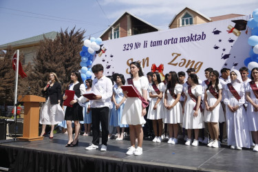 Səbail rayonunun ümumtəhsil məktəblərində “Son zəng” tədbirləri keçirilib