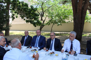 Badamdar qəsəbəsində yerləşən Heydər Əliyev parkında sakinlərlə görüş keçirilib