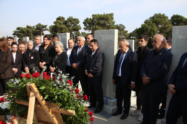 Hərbi Memorial Məzarlıqda Vətən müharibəsi şəhidi Məmmədağa Səfərovun ildönümü münasibətilə məzarı ziyarət olunub