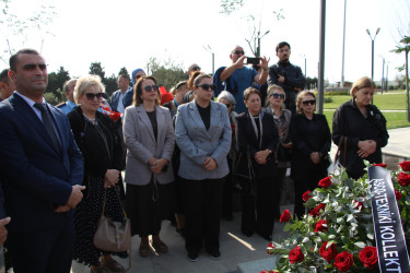 Hərbi Memorial Məzarlıqda Vətən müharibəsi şəhidi Məmmədağa Səfərovun ildönümü münasibətilə məzarı ziyarət olunub