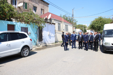 Rayon İcra Hakimiyyətinin başçısı 20-ci sahə yaşayış massivində sakinlərin müraciətlərini dinləmiş və əraziyə baxış keçirmişdir